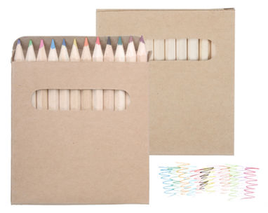 Набір з 12-ти олівців Lea, колір натуральний - AP808503- Фото №1
