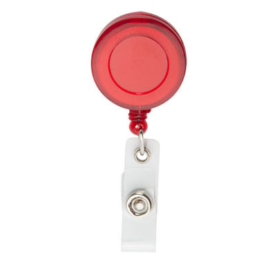 Клипса-роллер для бейджа Slope, цвет красный - AP809307-05- Фото №1