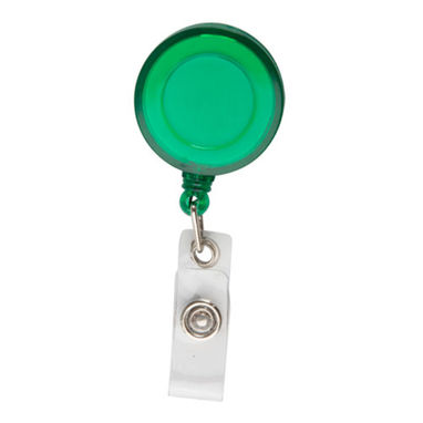 Клипса-роллер для бейджа Slope, цвет зеленый - AP809307-07- Фото №1