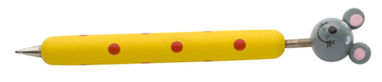 Ручка кулькова дерев'яна Zoom, колір жовтий - AP809344-E- Фото №1