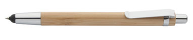 Ручка бамбукова зі стилусом Tashania, колір натуральний - AP809380- Фото №1