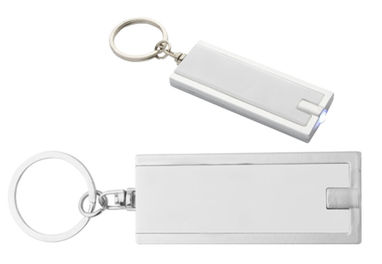 Брелок с LED фонариком Industrial, цвет белый - AP844022-01- Фото №1