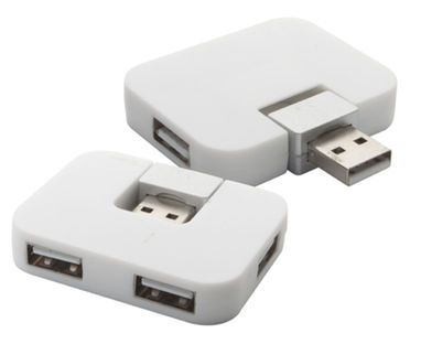 Хаб USB Rampo, колір білий - AP844025-01- Фото №1