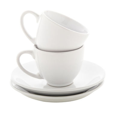 Набір чашок для еспресо Mocca, колір білий - AP862010- Фото №1