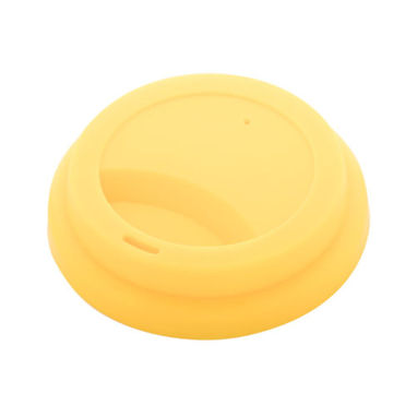 Термокружка индивидуальная -крышка CreaCup, цвет желтый - AP892006-02_B- Фото №1
