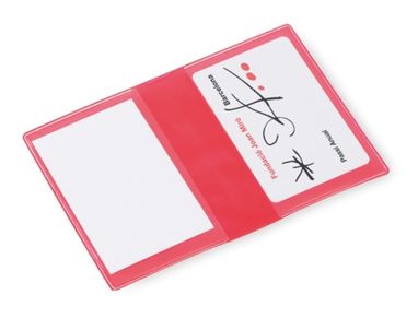 Чехол для 2-х карточек Letrix, цвет красный - AP741219-05- Фото №1