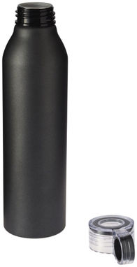 Спортивная алюминиевая бутылка Grom, цвет сплошной черный - 10046300- Фото №4