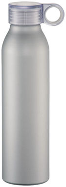 Спортивна алюмінієва пляшка Grom, колір срібний - 10046301- Фото №3