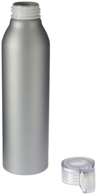 Спортивна алюмінієва пляшка Grom, колір срібний - 10046301- Фото №4