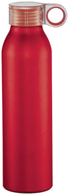 Спортивная алюминиевая бутылка Grom, цвет красный - 10046303- Фото №3