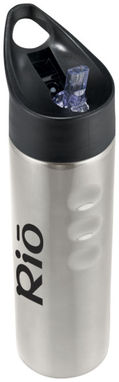 Стальная спортивная бутылка Trixie, цвет серебряный - 10046401- Фото №2