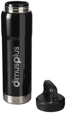 Вакуумная бутылка Hemmings с керамическим покрытием и медной изоляцией, цвет сплошной черный - 10046500- Фото №2