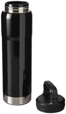 Вакуумная бутылка Hemmings с керамическим покрытием и медной изоляцией, цвет сплошной черный - 10046500- Фото №4