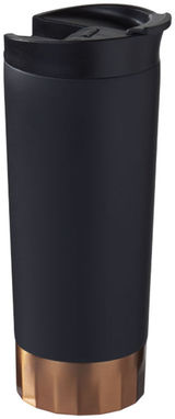 Вакуумний термос Peeta з мідним покриттям, колір суцільний чорний - 10046901- Фото №1