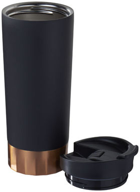 Вакуумний термос Peeta з мідним покриттям, колір суцільний чорний - 10046901- Фото №4