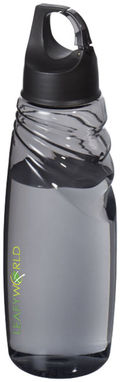 Спортивная бутылка Amazon Tritan с карабином, цвет сплошной черный - 10047500- Фото №2