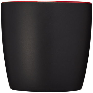 Керамическая чашка Riviera, цвет сплошной черный, красный - 10047602- Фото №3