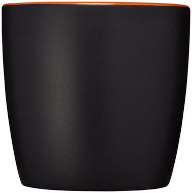 Керамическая чашка Riviera, цвет сплошной черный, оранжевый - 10047603- Фото №3