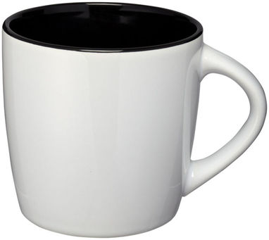Керамическая чашка Aztec, цвет белый, сплошной черный - 10047700- Фото №1