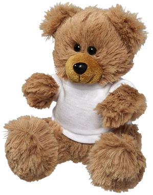 Плюшевый медведь с футболкой, цвет белый - 10221200- Фото №1