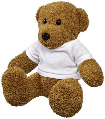Большой плюшевый медведь с футболкой, цвет белый - 10221300- Фото №1