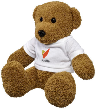 Большой плюшевый медведь с футболкой, цвет белый - 10221300- Фото №2