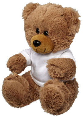 Большой плюшевый медведь с футболкой, цвет белый - 10221400- Фото №1