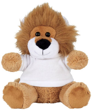 Плюшевий лев з футболкою, колір білий - 10221600- Фото №3