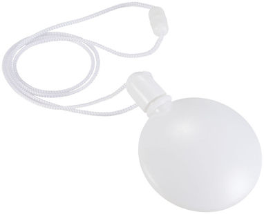 Круглый диспенсер для мыльных пузырей, цвет белый - 10222000- Фото №1