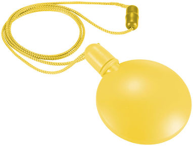 Круглый диспенсер для мыльных пузырей, цвет желтый - 10222003- Фото №1