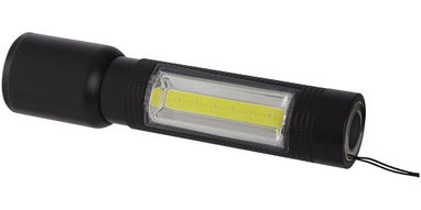 Компактный фонарь с лампой сбоку, цвет сплошной черный - 10431200- Фото №3