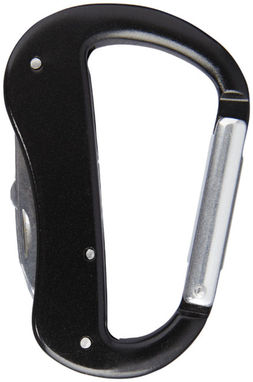 Нож Canyon с карабином на 5 функций, цвет сплошной черный - 10448900- Фото №3