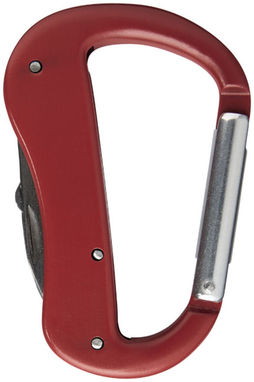 Нож Canyon с карабином на 5 функций, цвет красный - 10448902- Фото №3