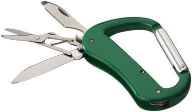 Нож Canyon с карабином на 5 функций, цвет зеленый - 10448904- Фото №1