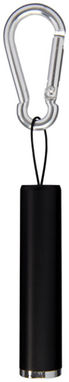 Ліхтарик з карабіном Ostra, колір суцільний чорний - 10449500- Фото №3