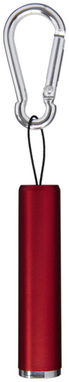 Ліхтарик з карабіном Ostra, колір червоний - 10449502- Фото №3