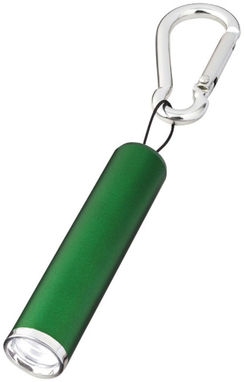 Ліхтарик з карабіном Ostra, колір зелений - 10449504- Фото №1