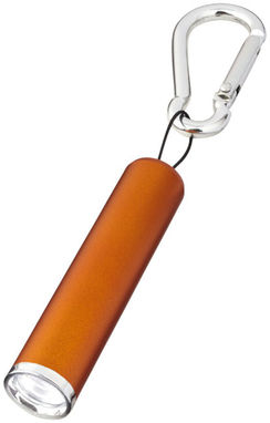 Ліхтарик з карабіном Ostra, колір оранжевий - 10449505- Фото №1
