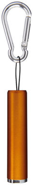 Ліхтарик з карабіном Ostra, колір оранжевий - 10449505- Фото №3