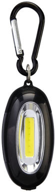 Ліхтарик з карабіном Atria, колір суцільний чорний - 10449700- Фото №3
