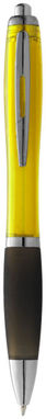 Ручка кулькова Nash, колір жовтий, суцільний чорний - 10608506- Фото №2