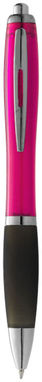 Ручка кулькова Nash, колір рожевий, суцільний чорний - 10608508- Фото №2