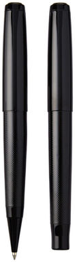 Подарунковий набір ручок Gloss Duo, колір суцільний чорний - 10704200- Фото №3