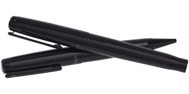 Подарунковий набір ручок Gloss Duo, колір суцільний чорний - 10704200- Фото №4