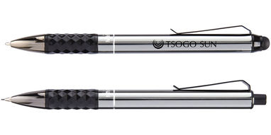Подарунковий набір ручок Tactical Grip Duo, колір суцільний чорний - 10704400- Фото №2
