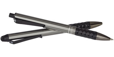 Подарочный набор ручек Tactical Grip Duo, цвет сплошной черный - 10704400- Фото №5