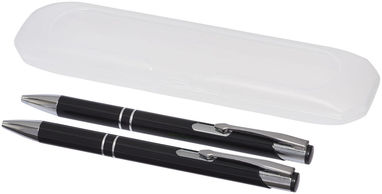 Набор ручек Belfast, цвет сплошной черный - 10705600- Фото №1