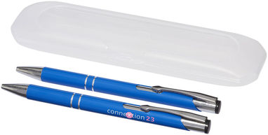 Набір ручок Belfast, колір синій - 10705601- Фото №2