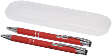 Набір ручок Belfast, колір червоний - 10705602- Фото №2
