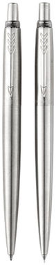 Набір ручок Jotter Duo з нержавіючої сталі, колір сталевий, хром - 10707400- Фото №3